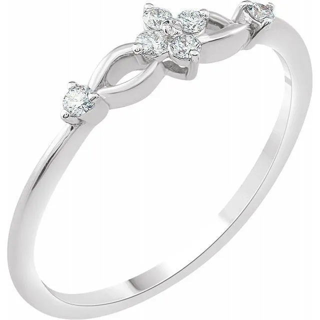 Flower Garden Diamond Ring