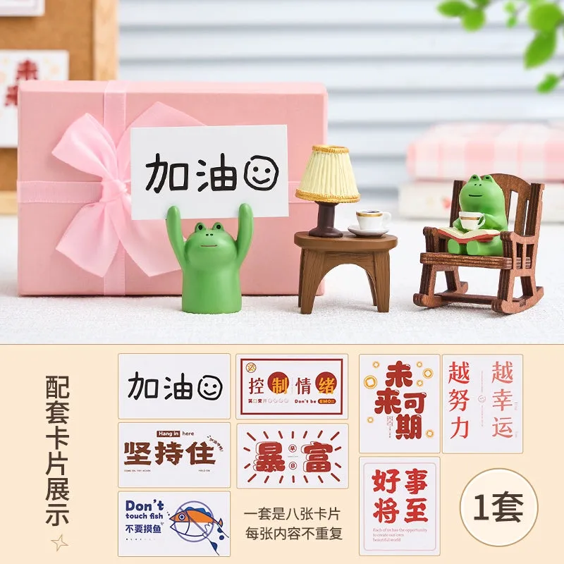 Frog Cute Japanese Style Healing Small Ornaments Table Decoration