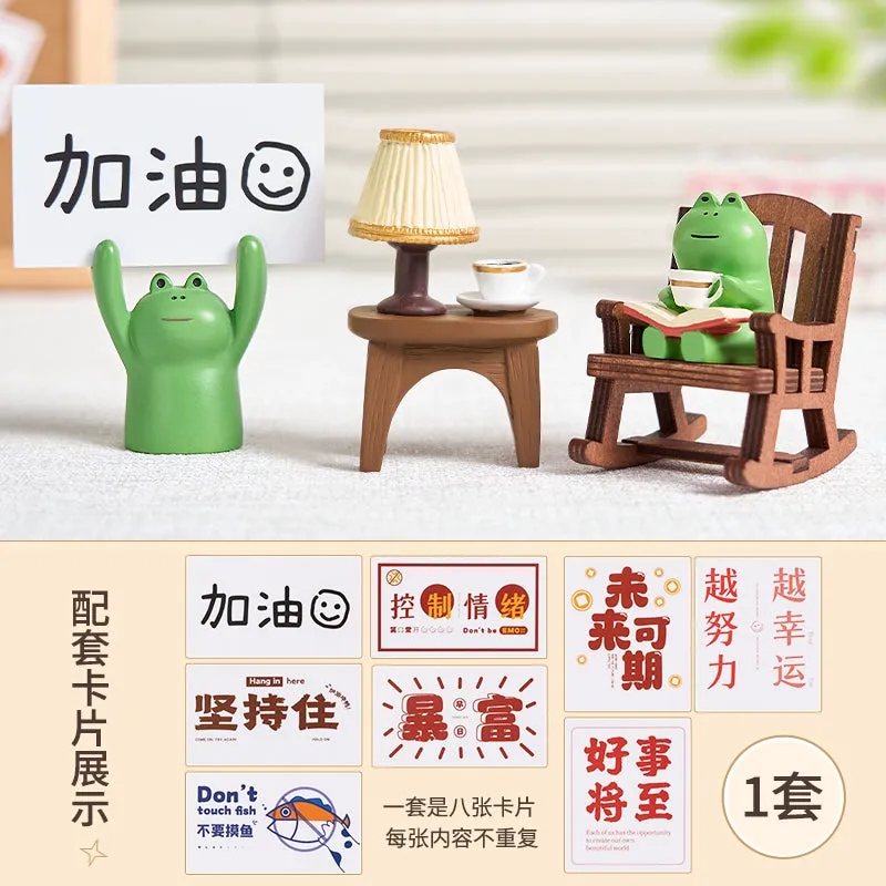 Frog Cute Japanese Style Healing Small Ornaments Table Decoration