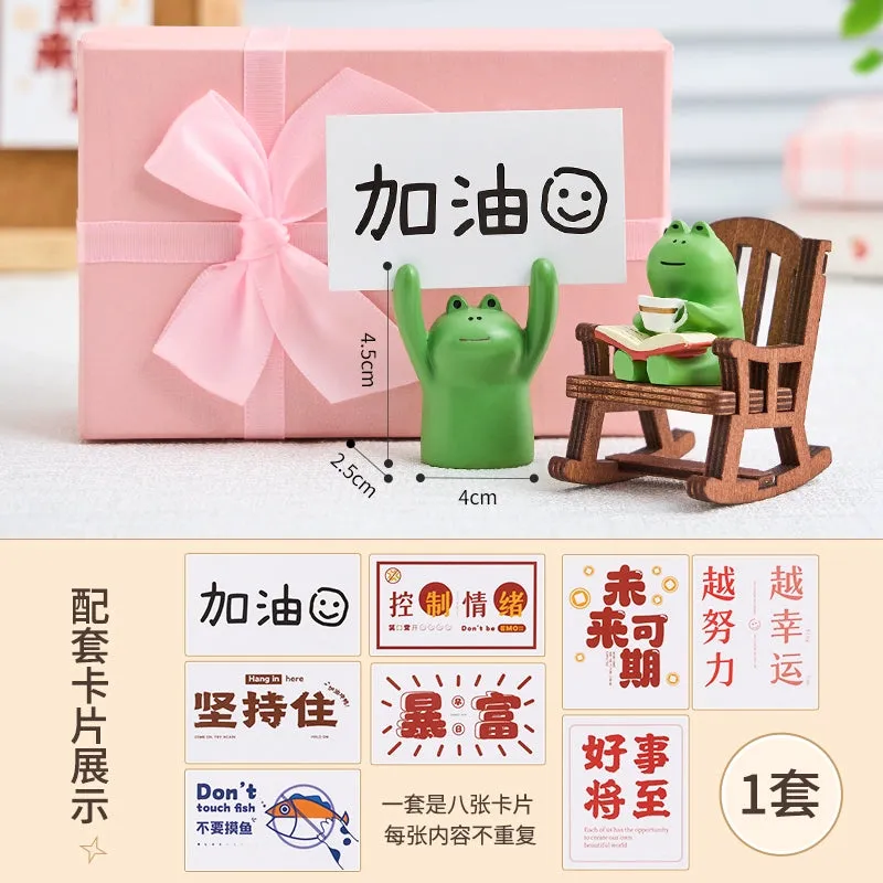 Frog Cute Japanese Style Healing Small Ornaments Table Decoration
