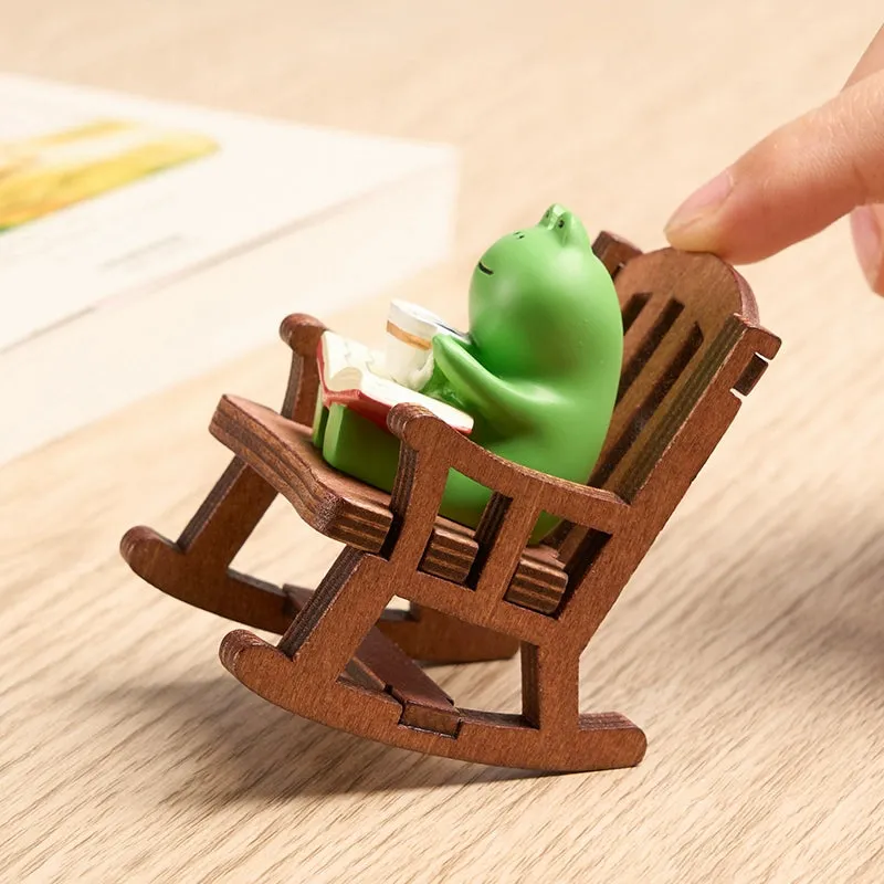 Frog Cute Japanese Style Healing Small Ornaments Table Decoration