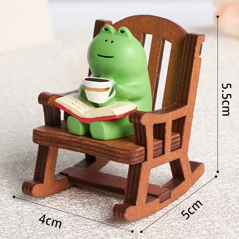 Frog Cute Japanese Style Healing Small Ornaments Table Decoration