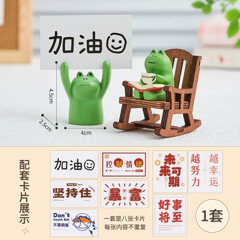 Frog Cute Japanese Style Healing Small Ornaments Table Decoration