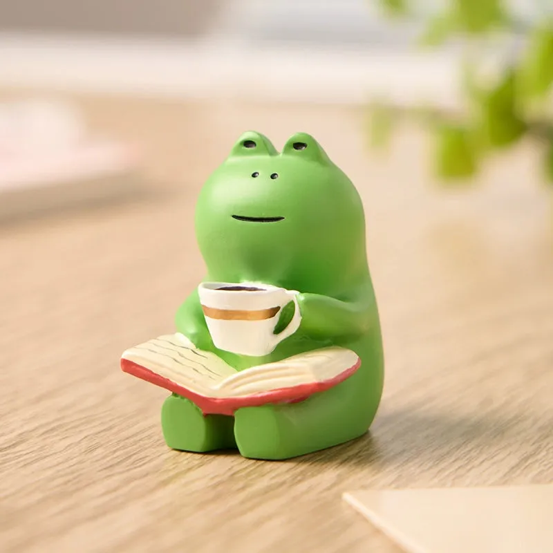 Frog Cute Japanese Style Healing Small Ornaments Table Decoration