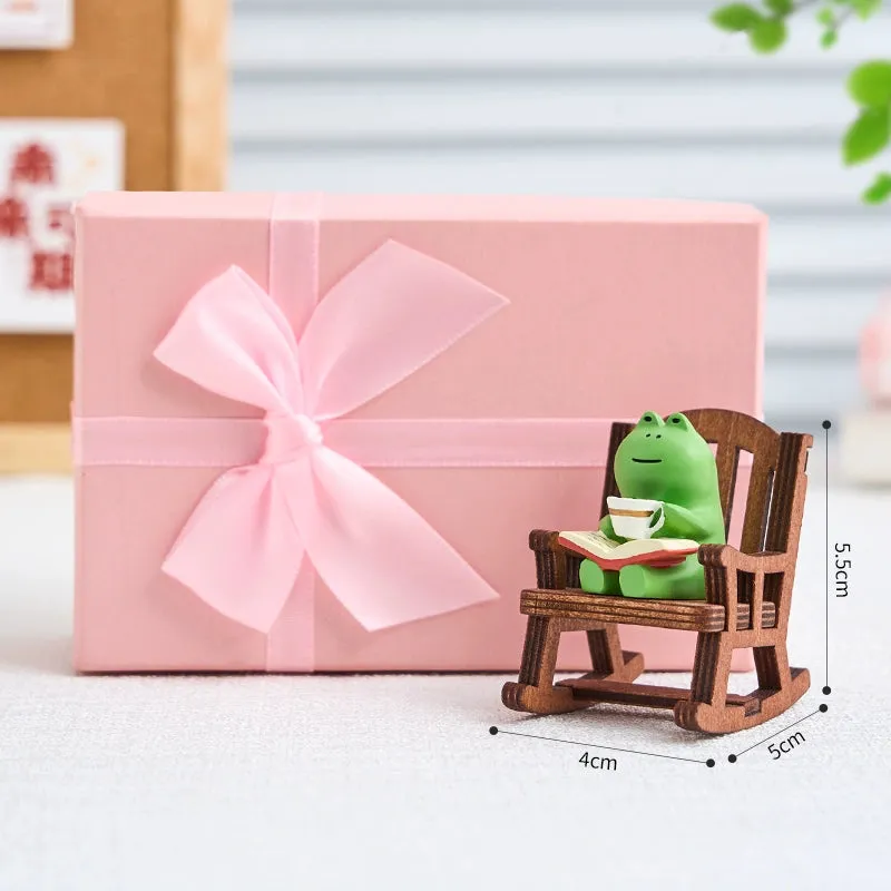 Frog Cute Japanese Style Healing Small Ornaments Table Decoration