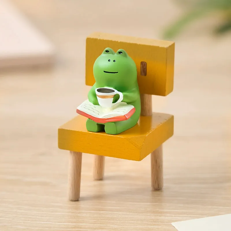 Frog Cute Japanese Style Healing Small Ornaments Table Decoration