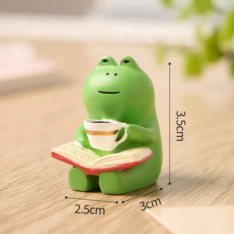 Frog Cute Japanese Style Healing Small Ornaments Table Decoration