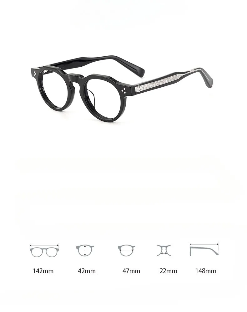 Galen Acetate Round Glasses Frames