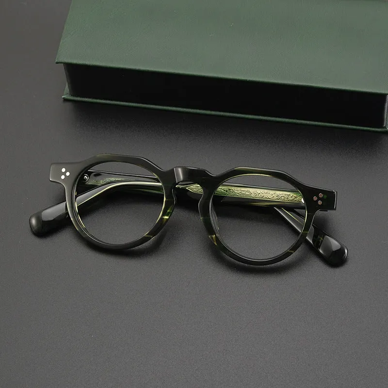 Galen Acetate Round Glasses Frames