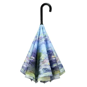 Galleria Reverse Close Umbrella (Monet's "Water Lilies")