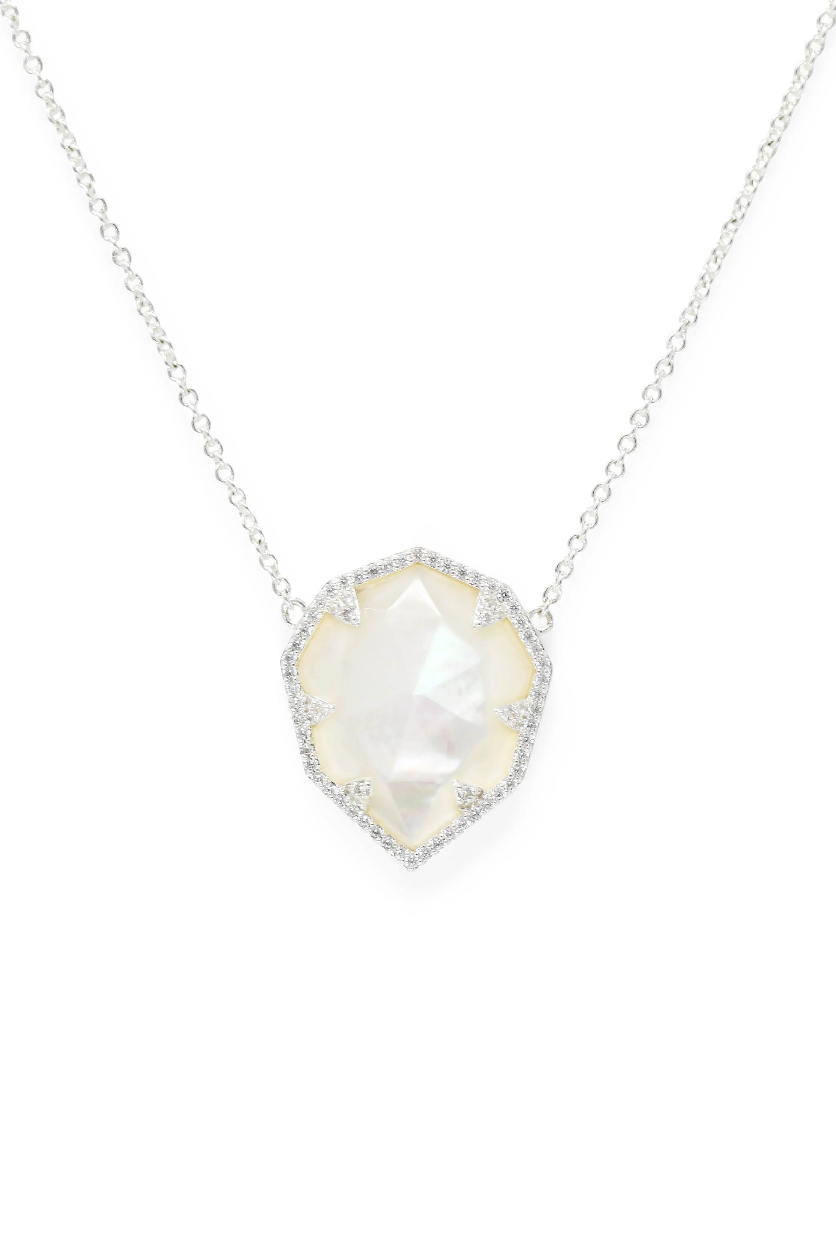 Geo Mother of Pearl Necklace