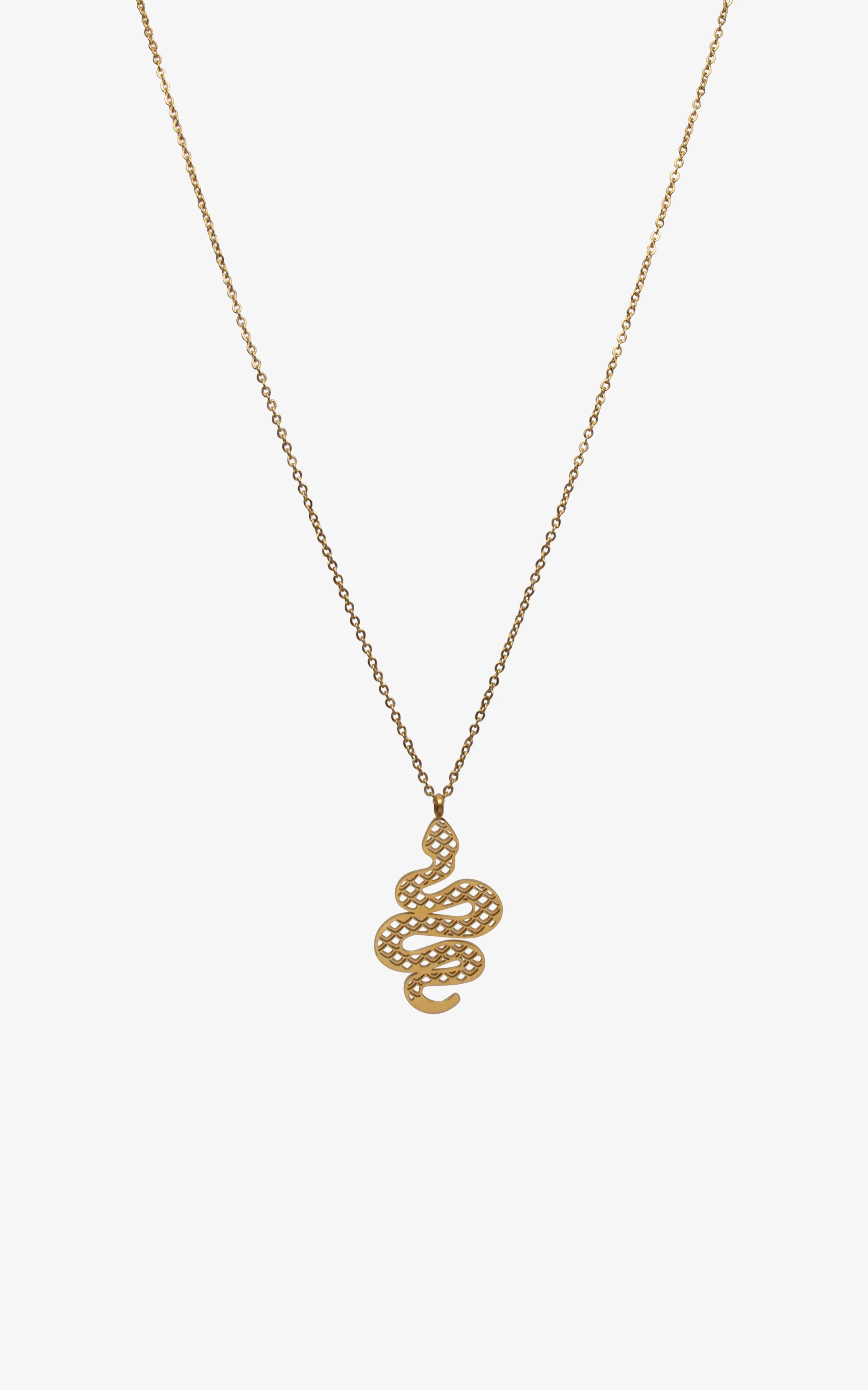 Geometric Serpent Necklace