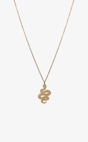 Geometric Serpent Necklace