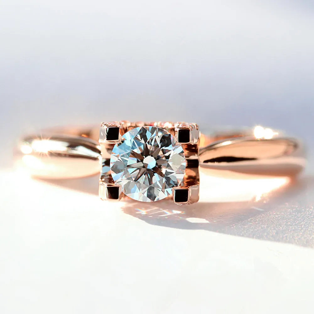 GIA Diamond Bull Head Engagement Ring