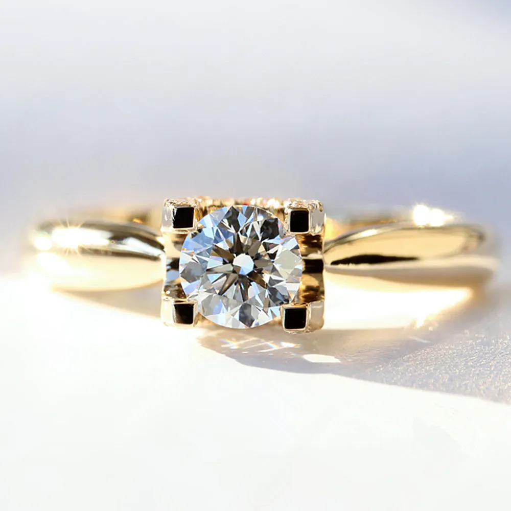 GIA Diamond Bull Head Engagement Ring