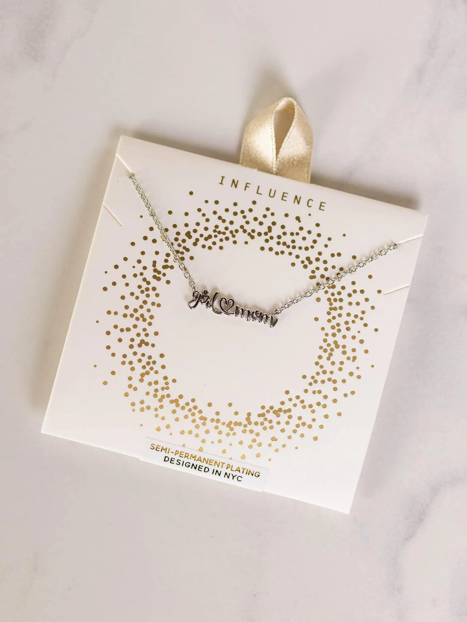 Girl Mom Script Necklace