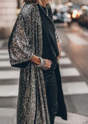 Give Me Sparkle Sequin Kimono