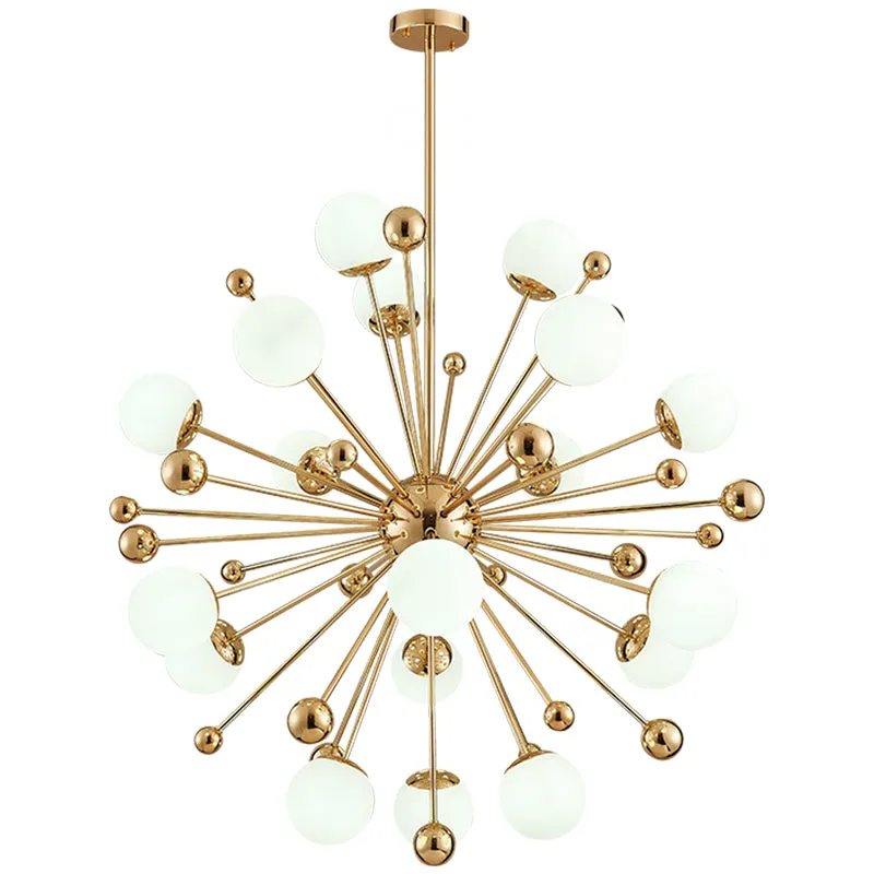 Glass Ball Art Deco Chandelier