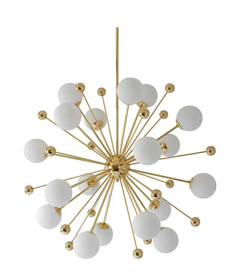 Glass Ball Art Deco Chandelier
