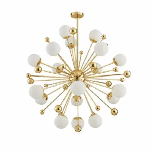 Glass Ball Art Deco Chandelier