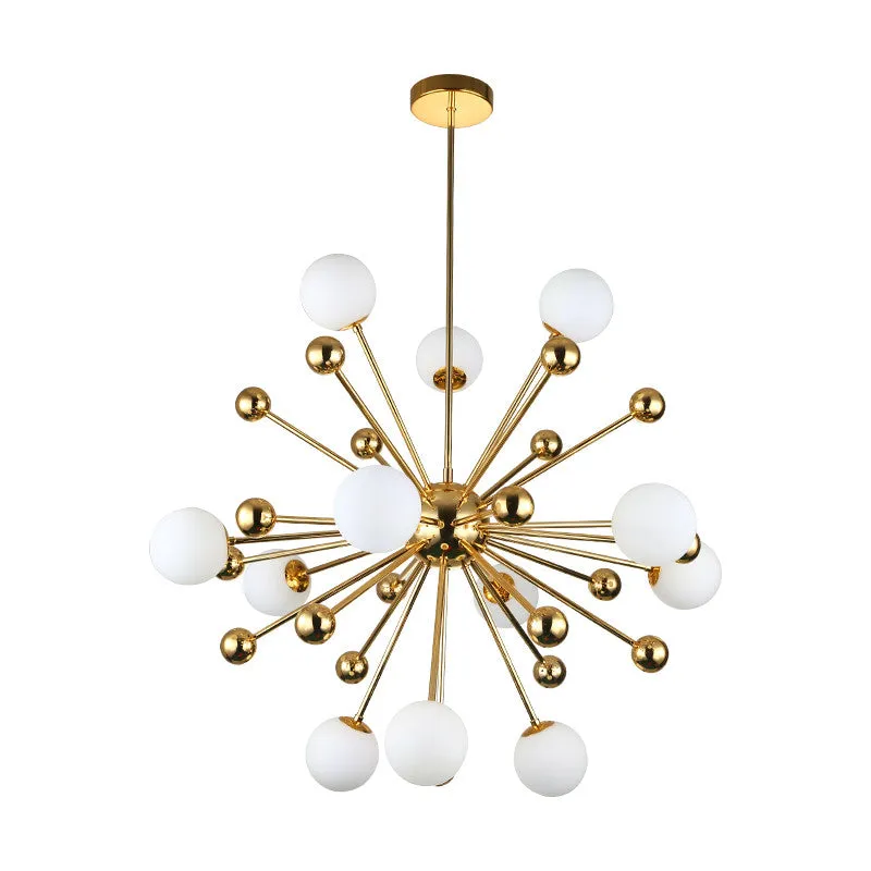 Glass Ball Art Deco Chandelier