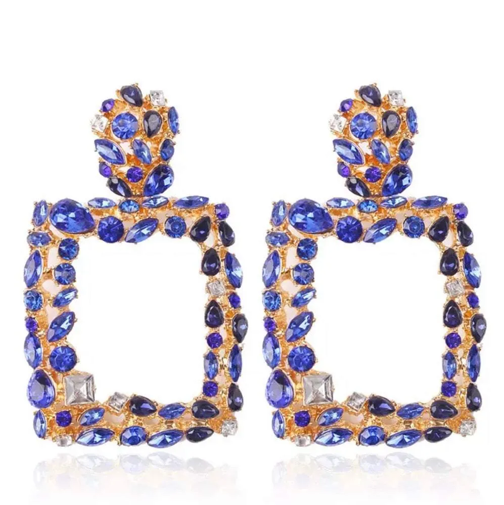 GLITZY SQUARE EARRINGS