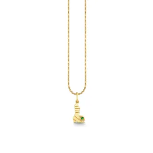 Gold & Emerald Wicked Elphaba Pure Boot Charm