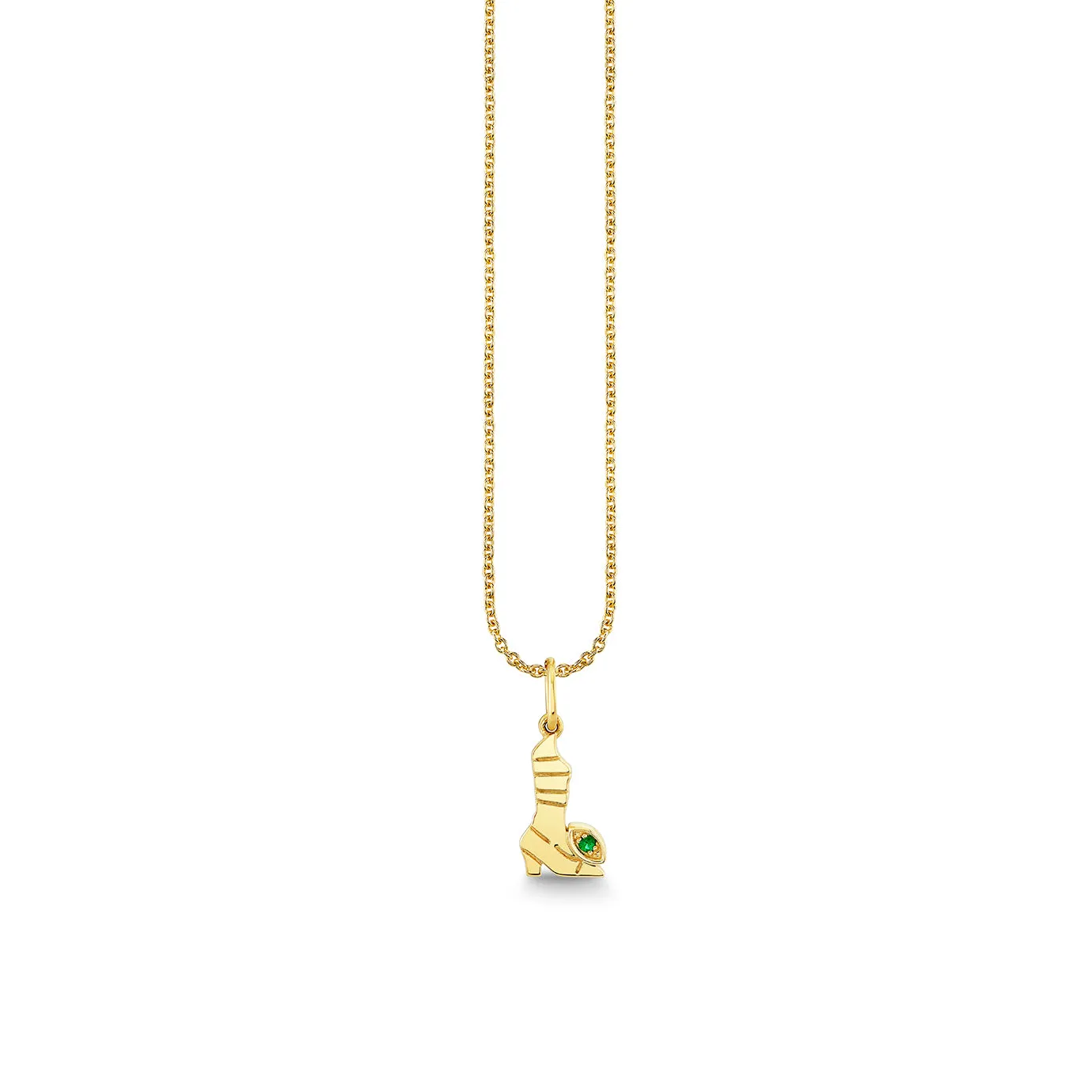 Gold & Emerald Wicked Elphaba Pure Boot Charm