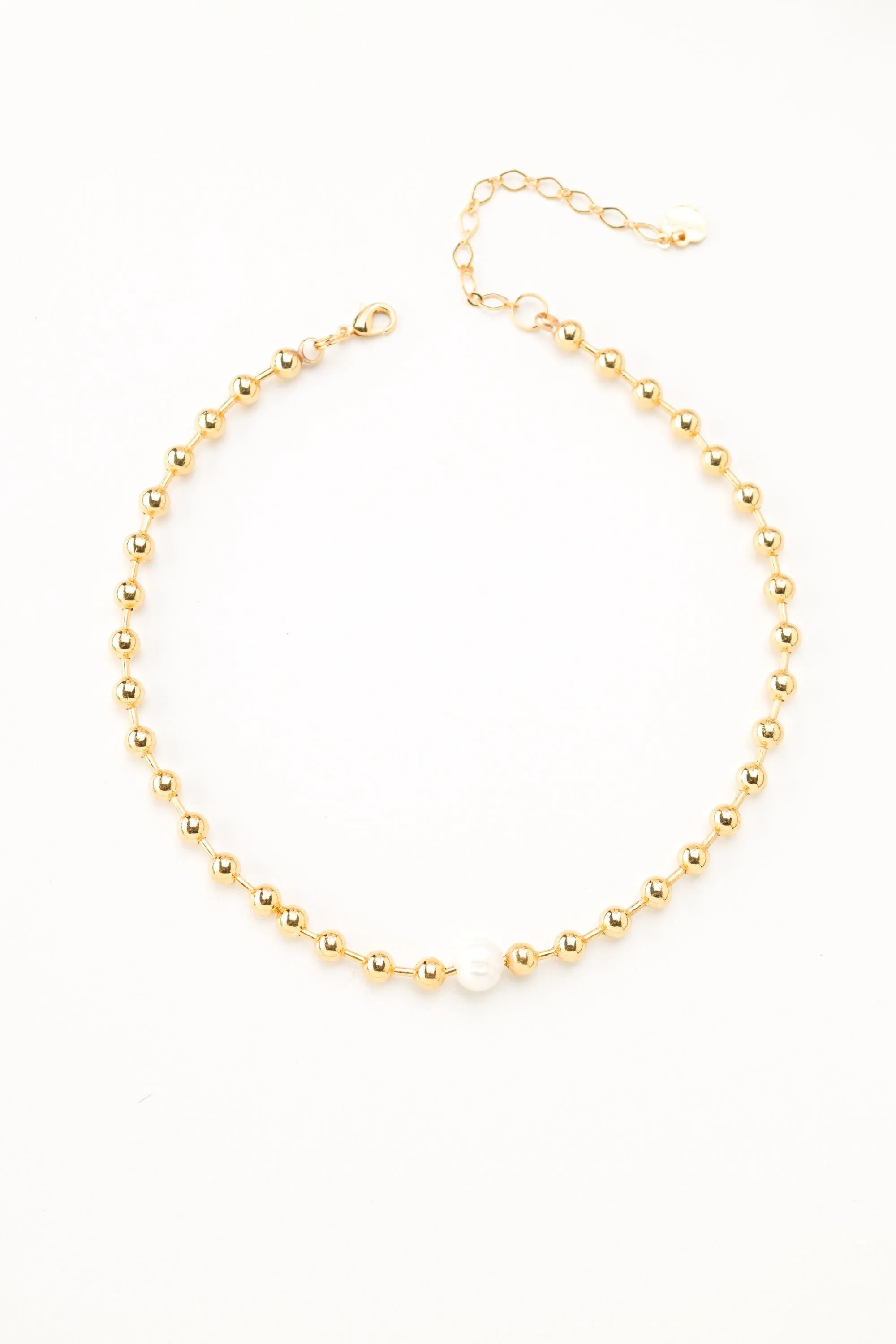 Gold Ball Necklace