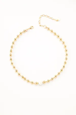 Gold Ball Necklace