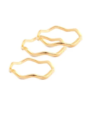 Gold Dipped Wave Ring