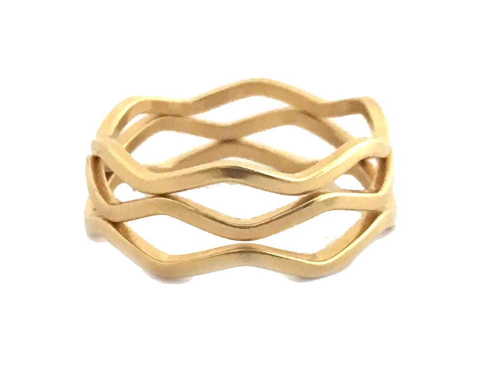 Gold Dipped Wave Ring