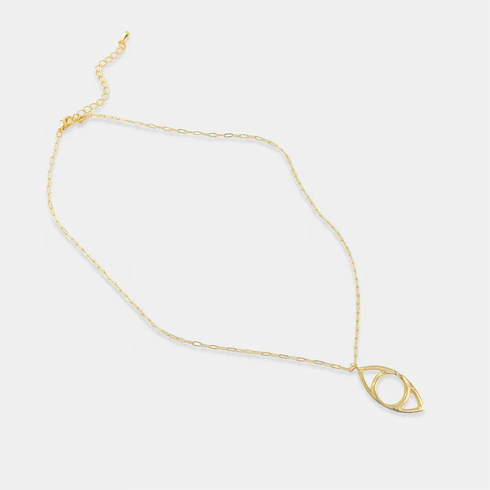Gold Eye Necklace