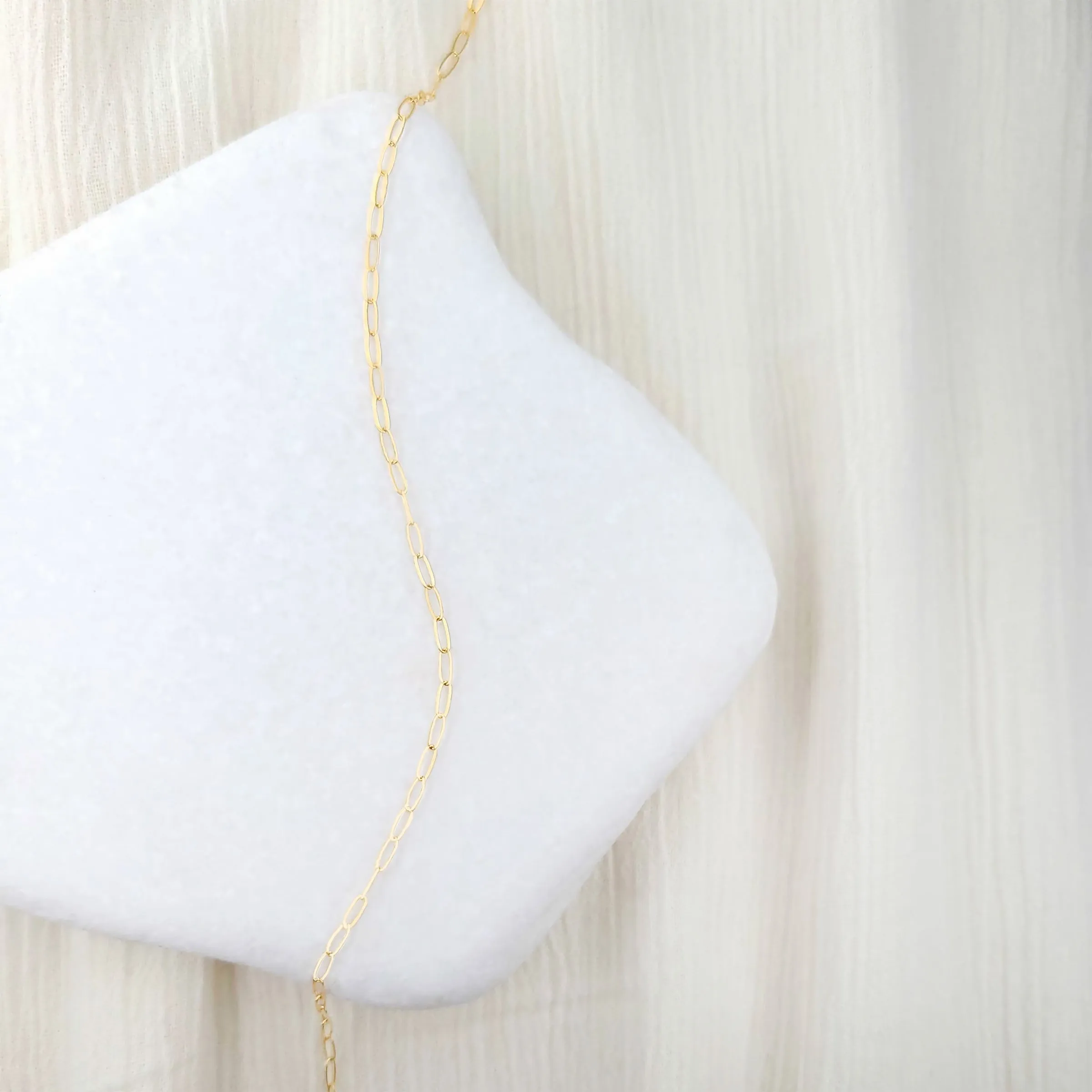 Gold Paperclip Chain Necklace