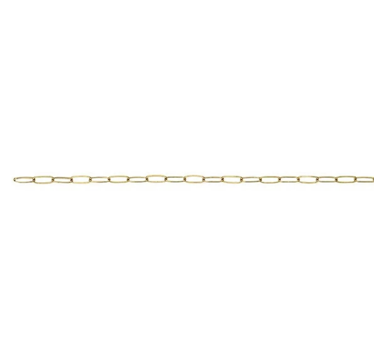 Gold Paperclip Chain Necklace