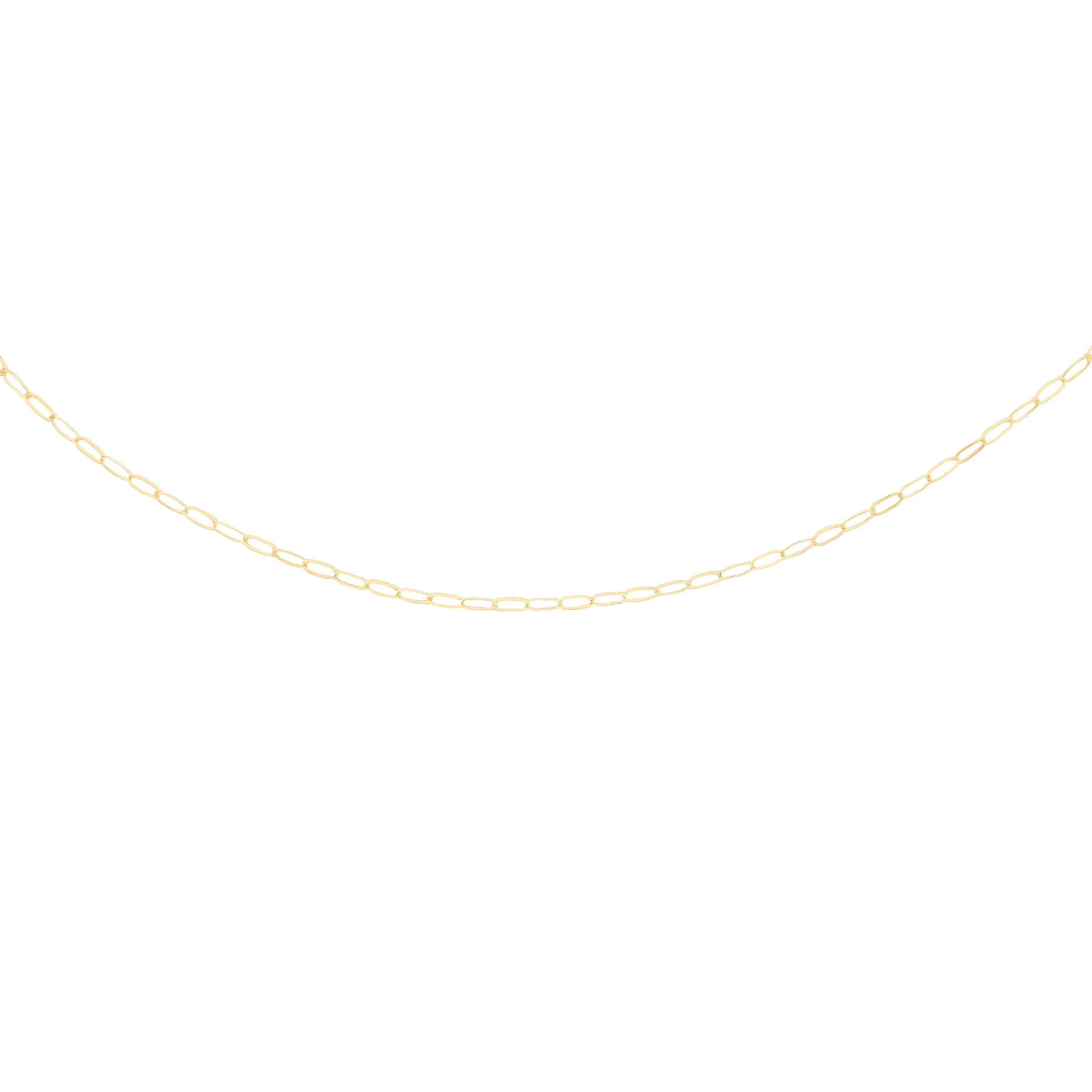 Gold Paperclip Chain Necklace