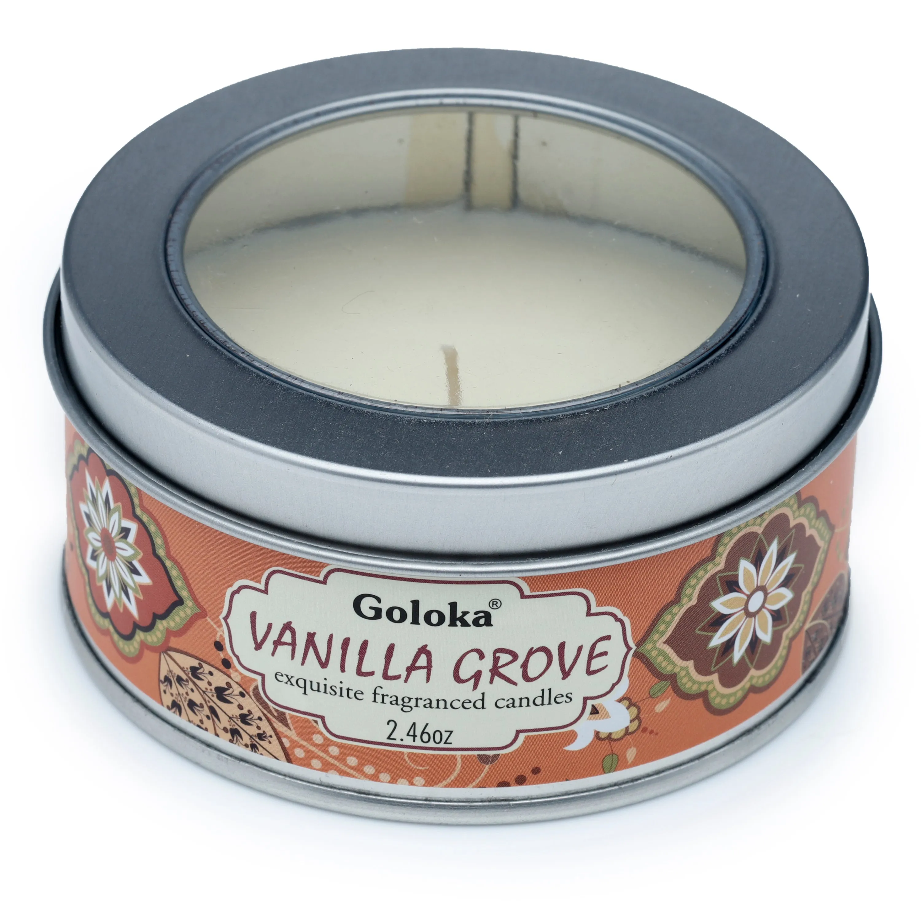 Goloka Vanilla Grove Soya Wax Candle Tin