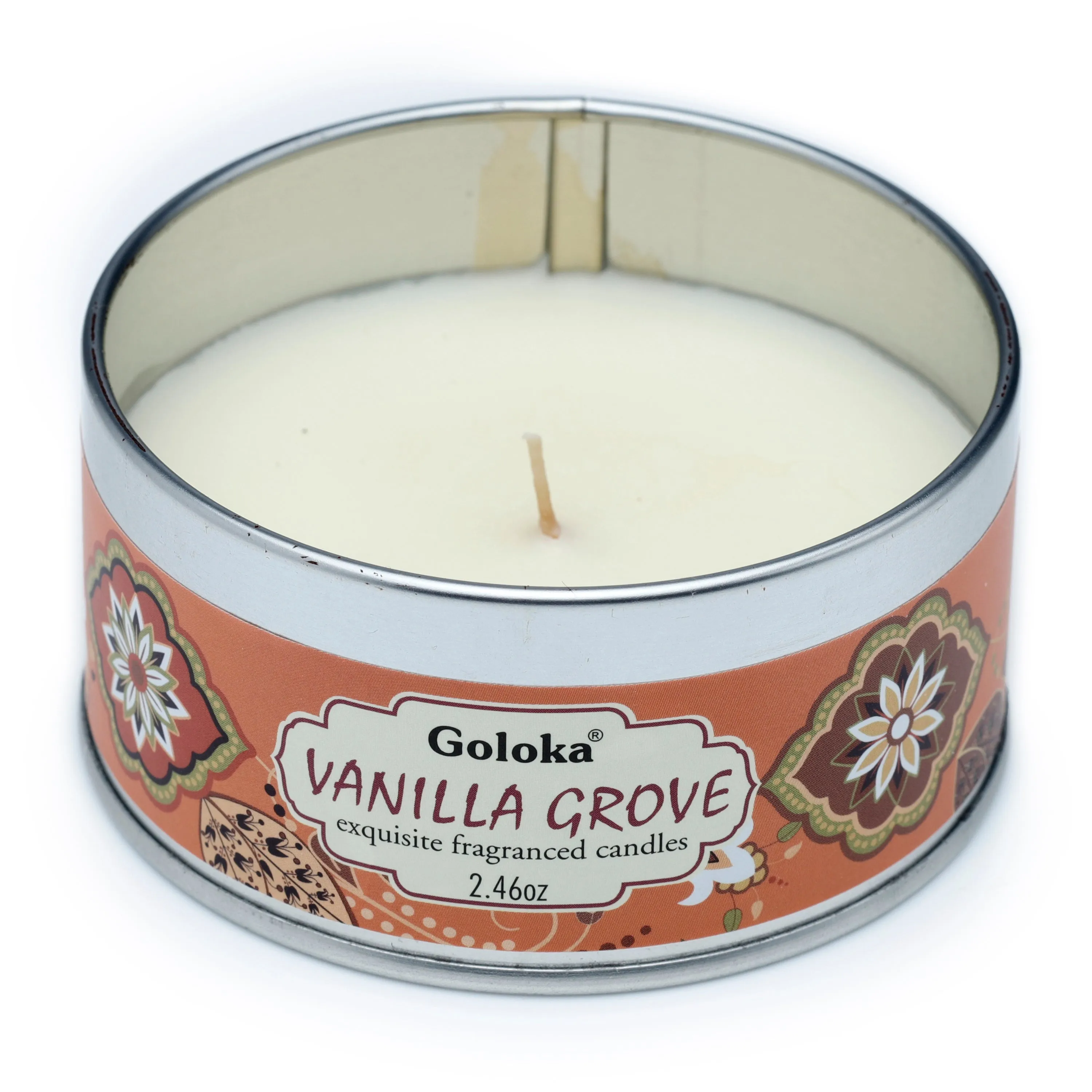 Goloka Vanilla Grove Soya Wax Candle Tin