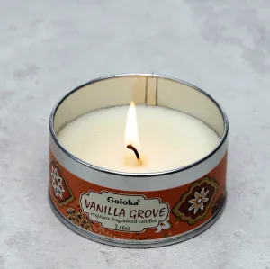 Goloka Vanilla Grove Soya Wax Candle Tin