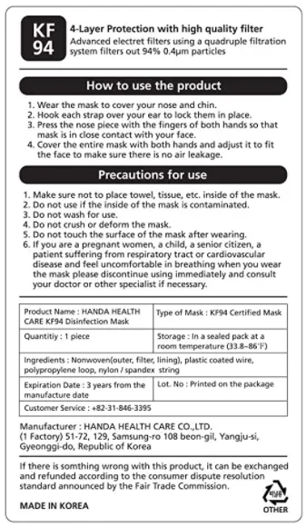 Good Manner KF94 Mask Assorted