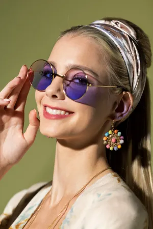 Gorgeous Colorful Circular Earrings