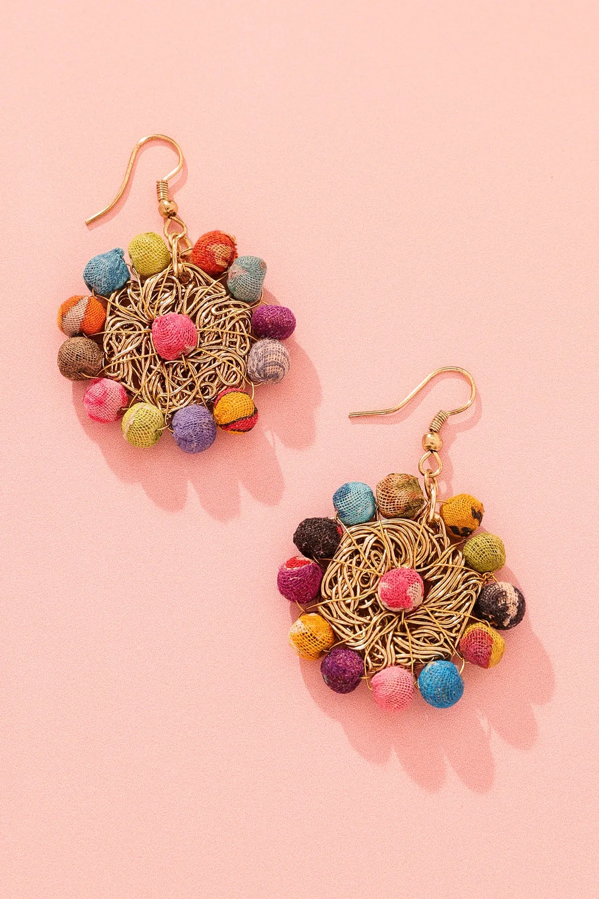 Gorgeous Colorful Circular Earrings
