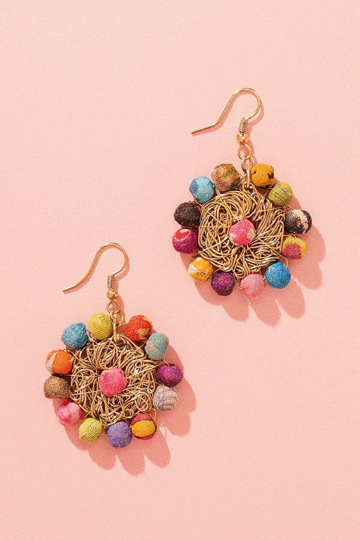 Gorgeous Colorful Circular Earrings