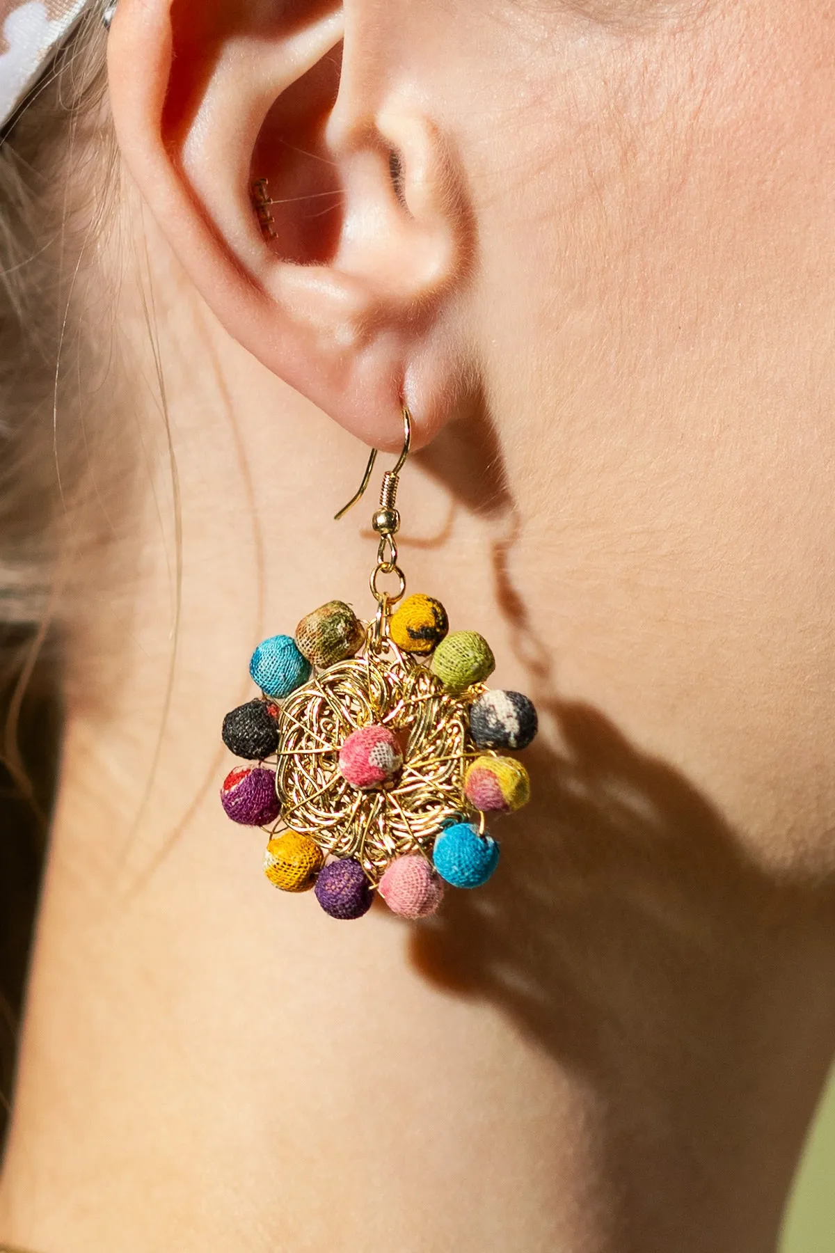 Gorgeous Colorful Circular Earrings