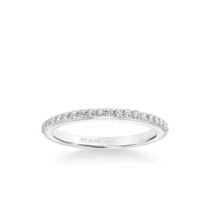 Gray Contemporary Diamond Wedding Band