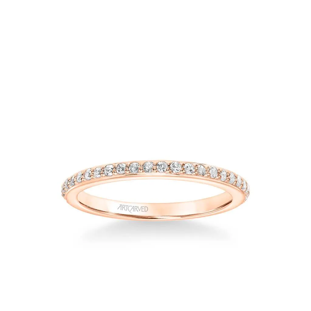 Gray Contemporary Diamond Wedding Band