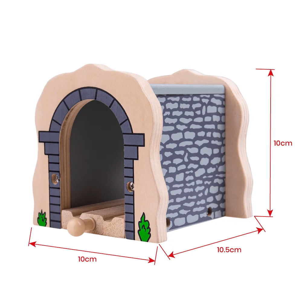 Grey Stone Tunnel - Wooden Train Toy