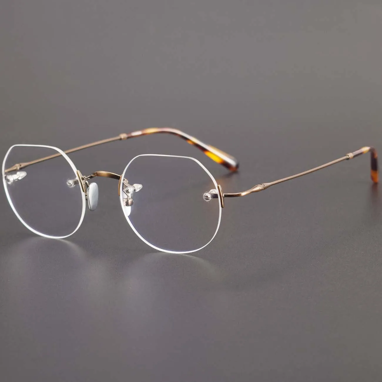 Griffin Titanium Geometric Glasses Frame