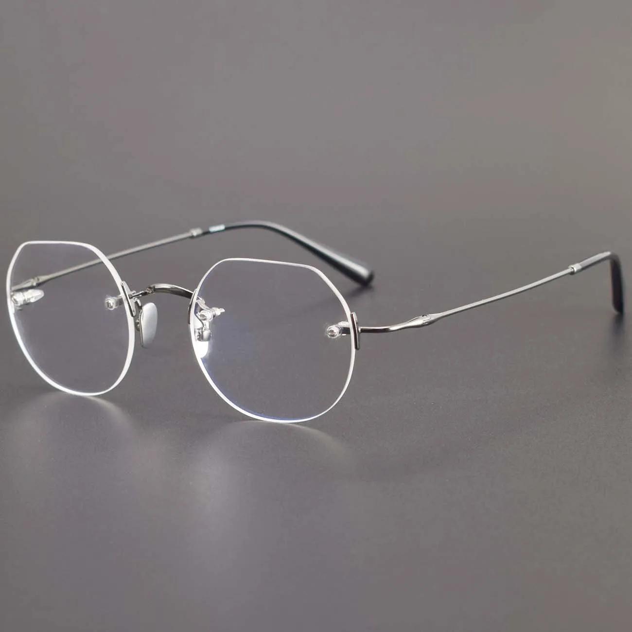 Griffin Titanium Geometric Glasses Frame