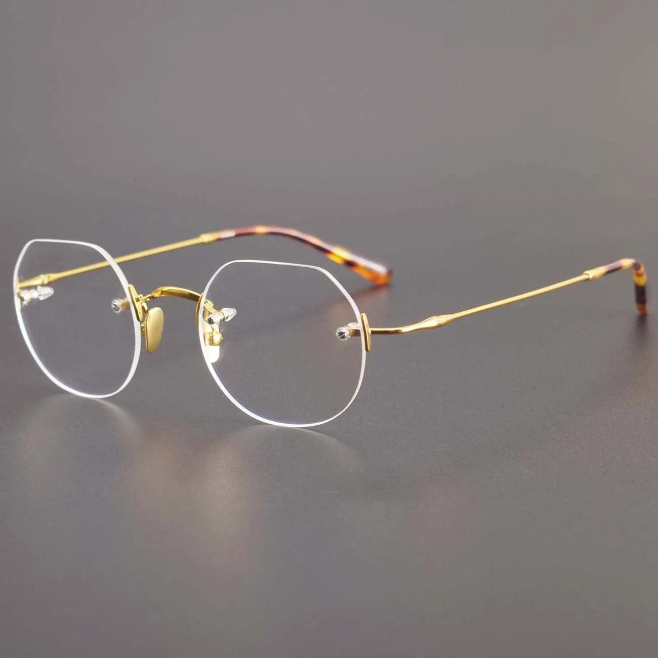 Griffin Titanium Geometric Glasses Frame